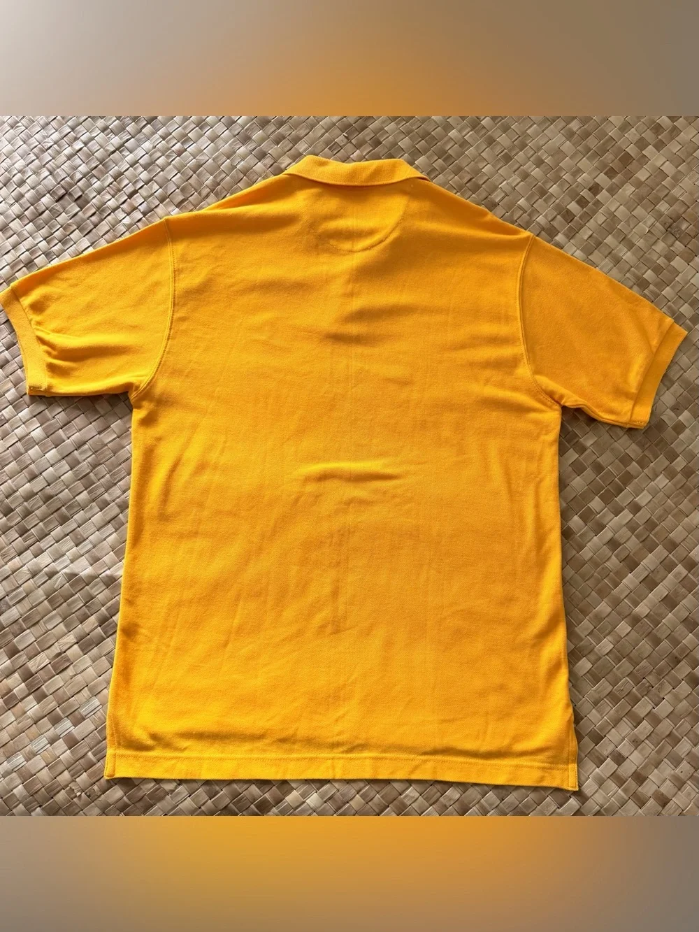Vintage Men’s Chaps Ralph Lauren Yellow Gold Polo Shirt Large 90s 2000s